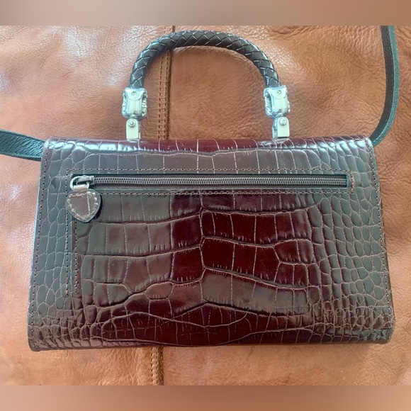 BRIGHTON Leather Wallet Crossbody Purse - Picture 6 of 8